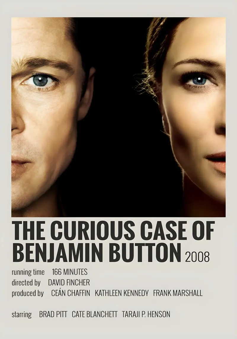 THE CURIOUS CASE OF BENJAMIN BUTTON 2008 pellicola backlit da MVFminimalist
