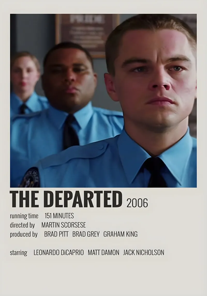 THE DEPARTED 2006 pellicola backlit da MVFminimalist