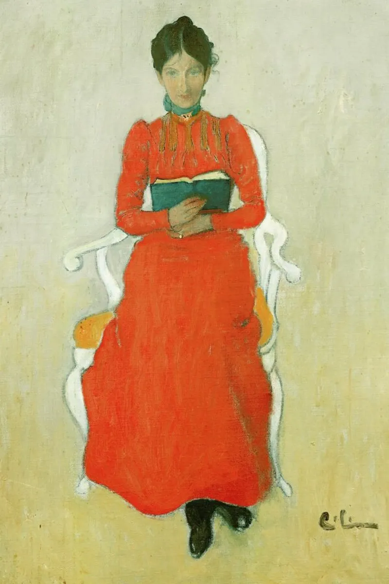 Larsson - Portrait of Dora Lamm poster con telaio in plastica da ARTOTHEK