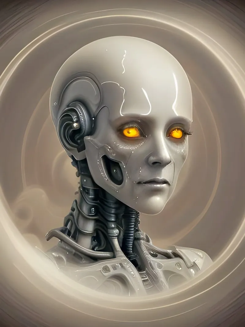The Thoughtful Cybernetic Observer pellicola backlit da Lady Mathzeba