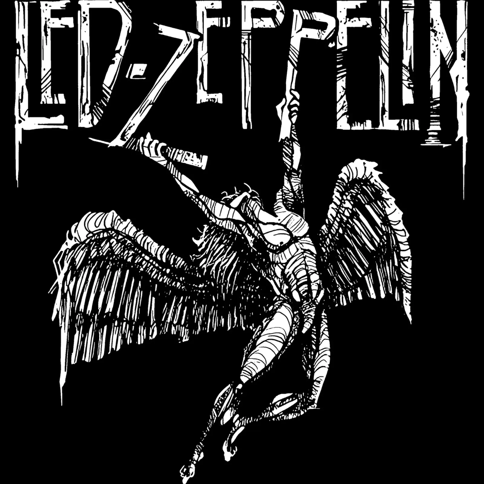 Led Zeppelin - Angel Wings hahnemühle by Gage Gottlieb