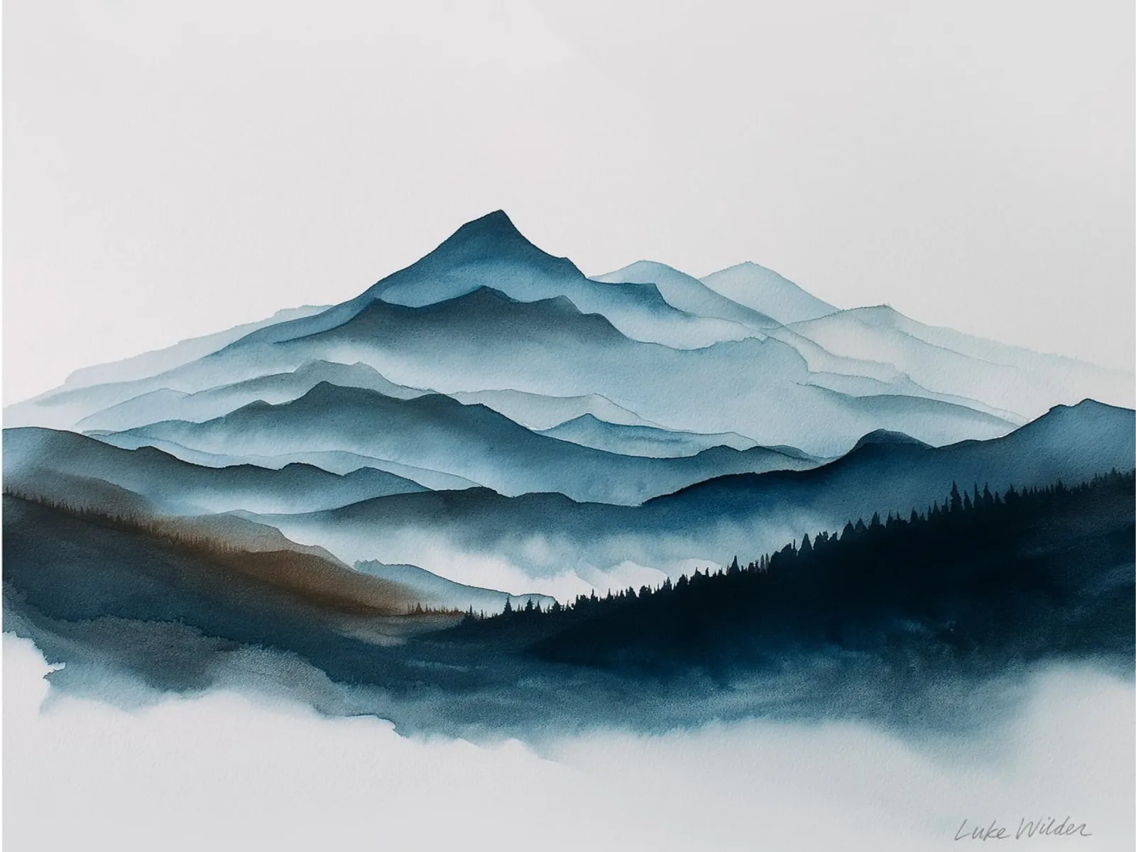 Blu Haze alluminio dibond da Luke Wilder Studio