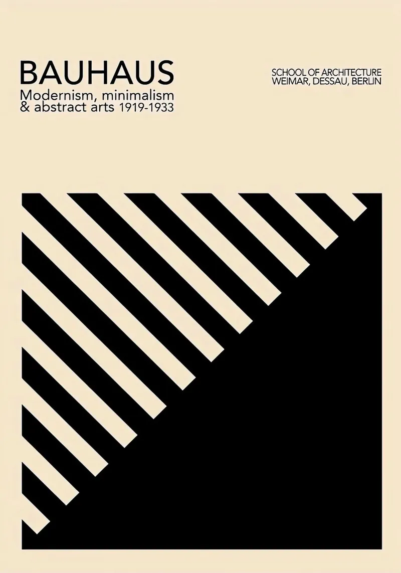 Bauhaus 1919 canvas by Brooke