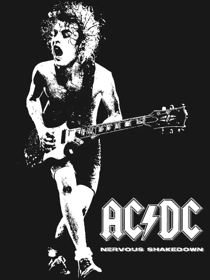 ac/dc band art Hahnemühle von vanhesling