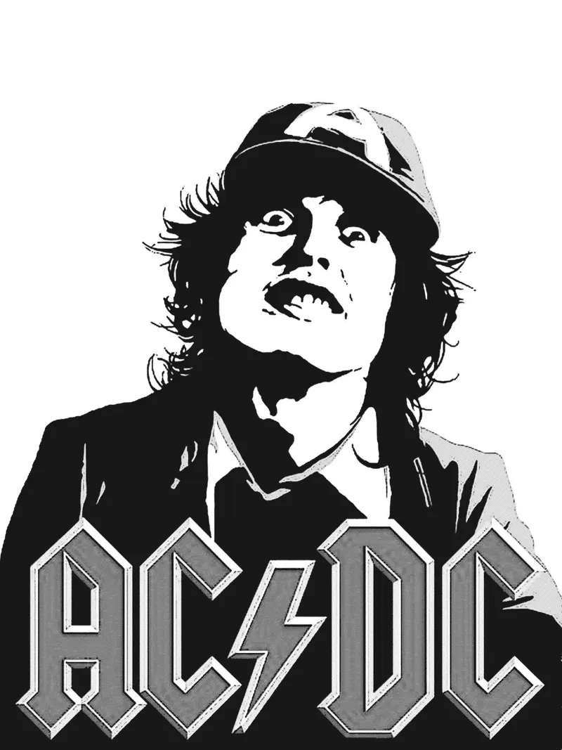 AC/DC band art hahnemühle by vanhesling