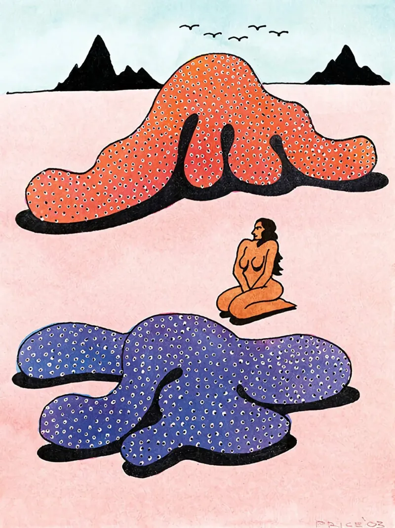Ken Price Meerjungfrau Poster von Marcobarshop