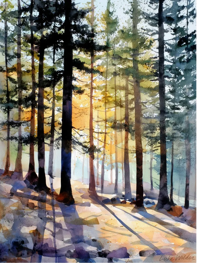 Foresta Lightfall plexiglass da Luke Wilder Studio