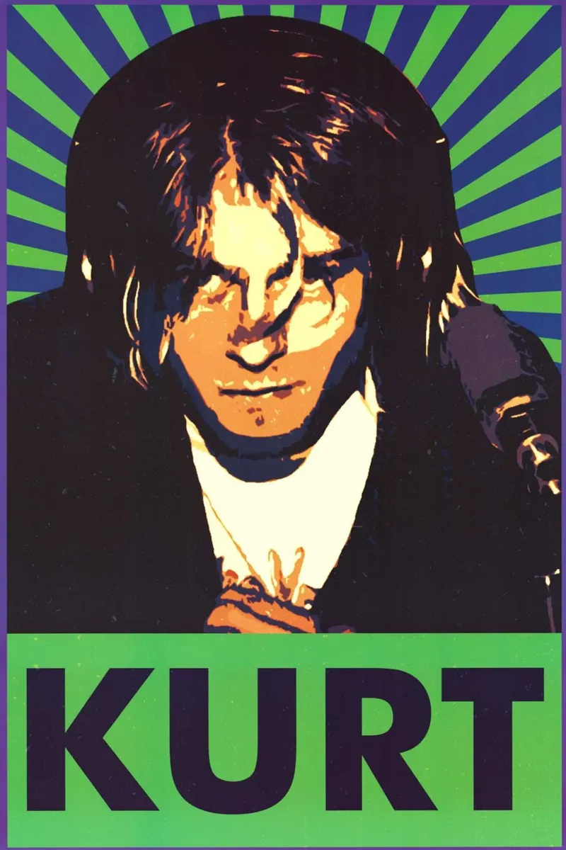 Kurt Cobain art pellicola backlit da nicol shop