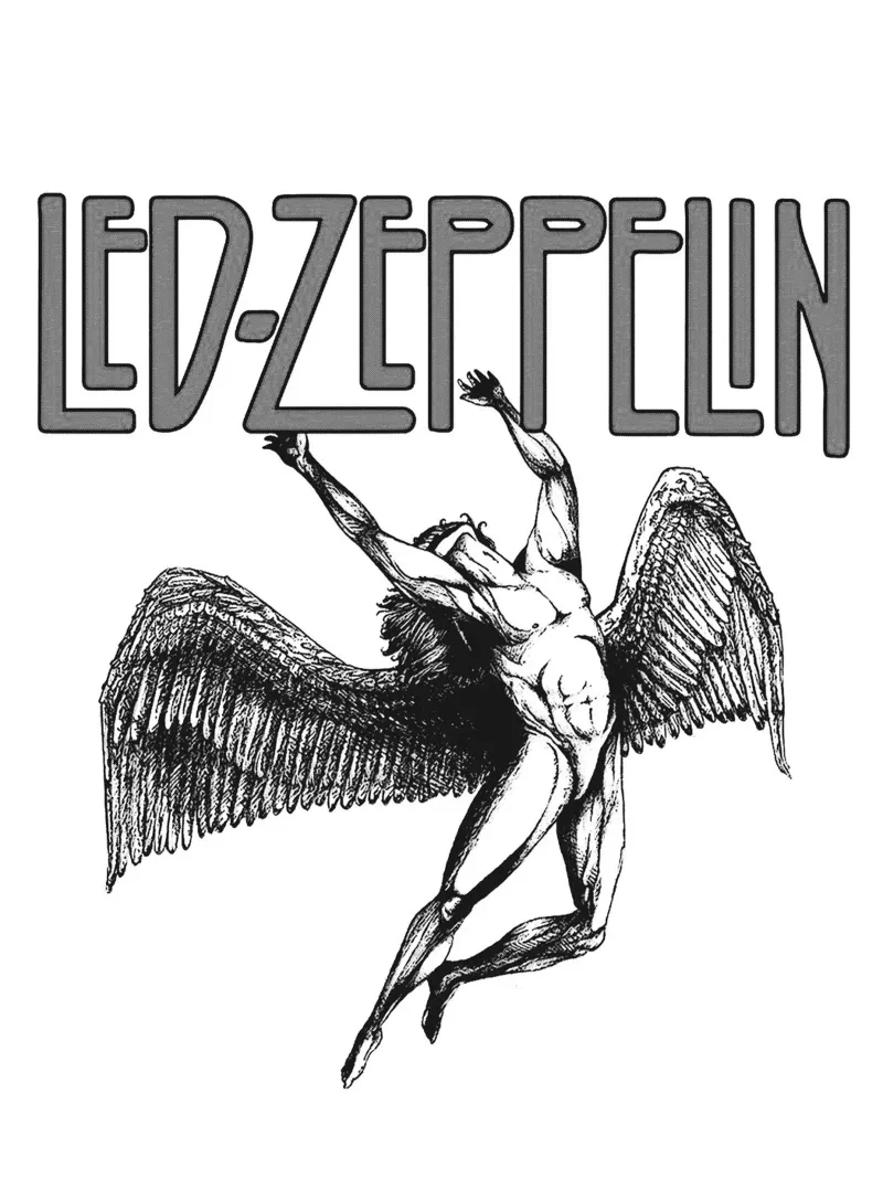 arte della band dei Led Zeppelin plexiglass da vanhesling