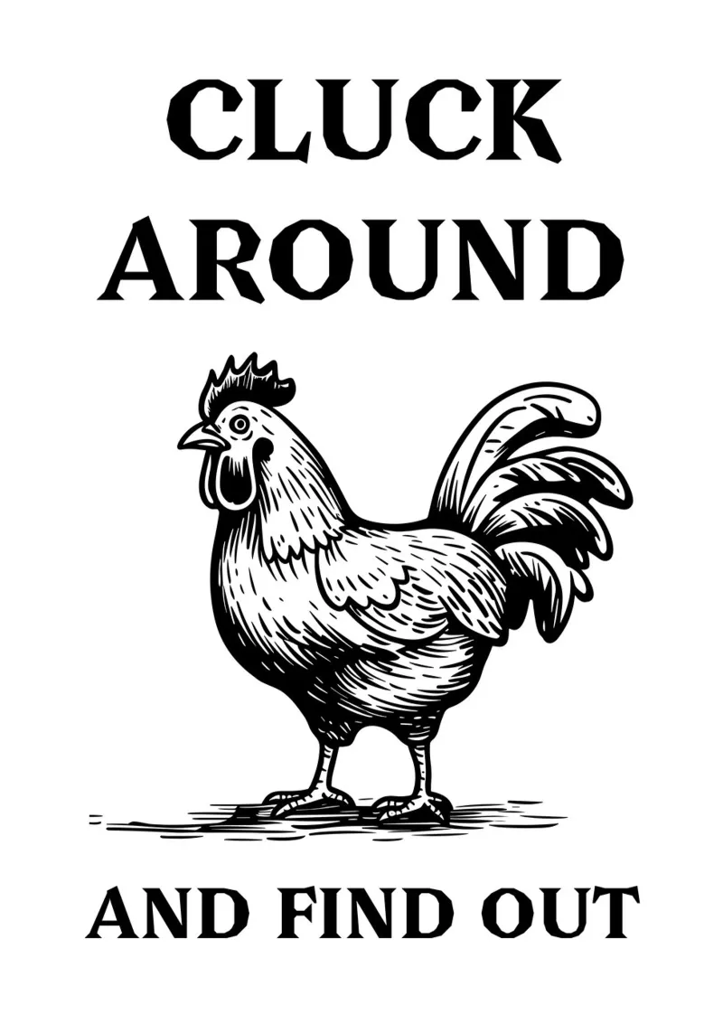 Cluck around and find out pellicola backlit da edsonramosart