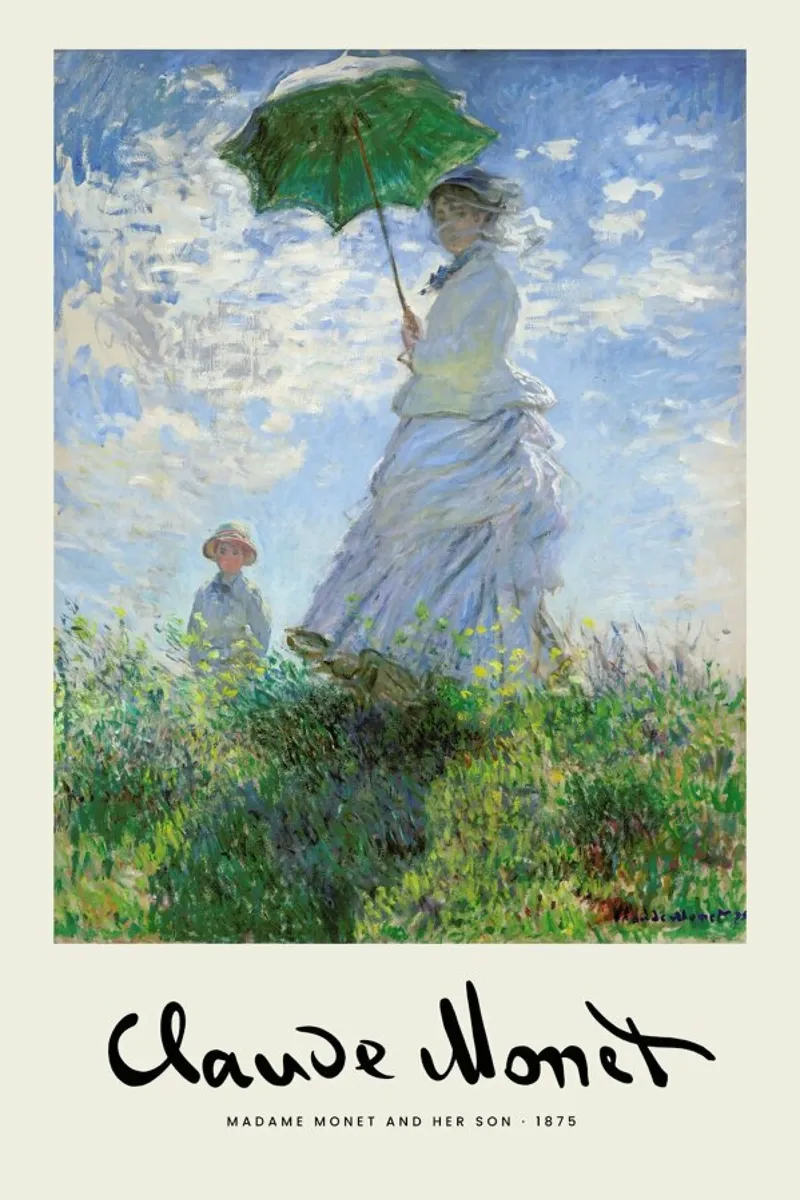 Monet – Signed Madame pellicola backlit da Vintage by JUNIQE