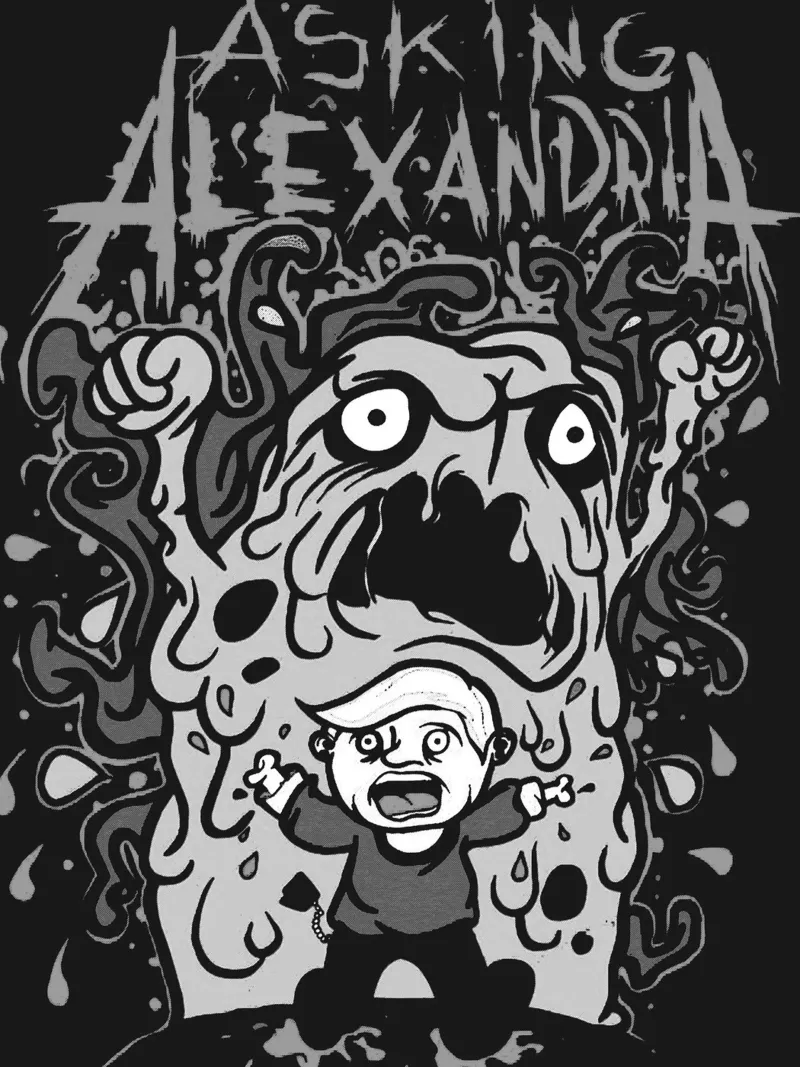 Asking Alexandria band art backlit film by vanhesling