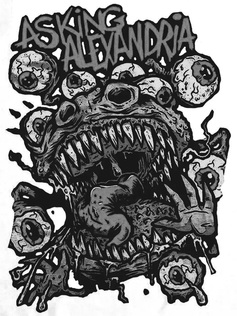 L'art du groupe Asking Alexandria hahnemühle de vanhesling