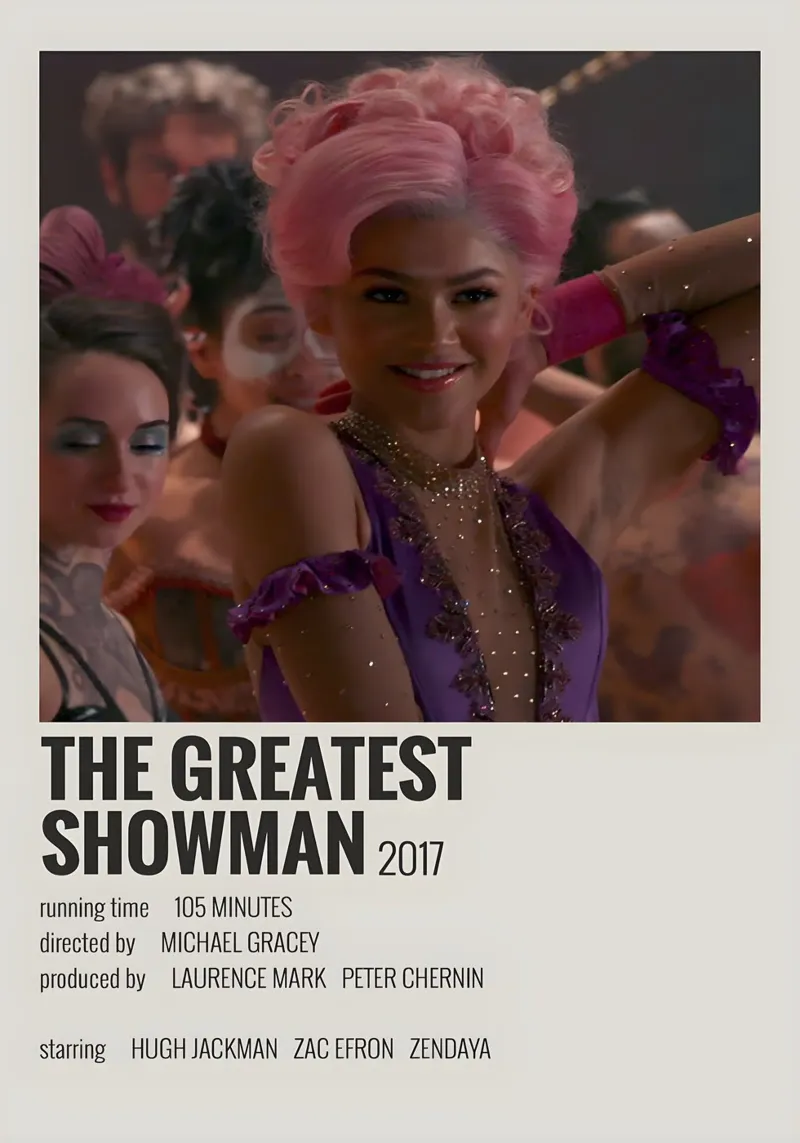 THE GREATEST SHOWMAN 2017 pellicola backlit da MVFminimalist
