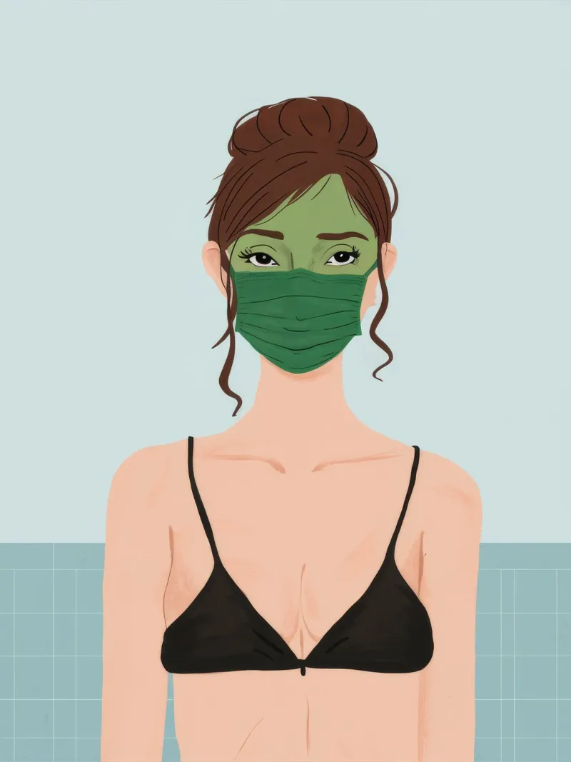 Maschera verde per l'autocura alluminio dibond da Peak Delusion