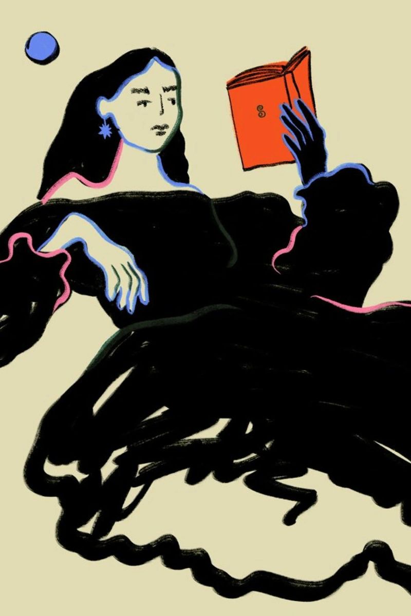Midnight Reading pellicola backlit da Sandra Poliakov