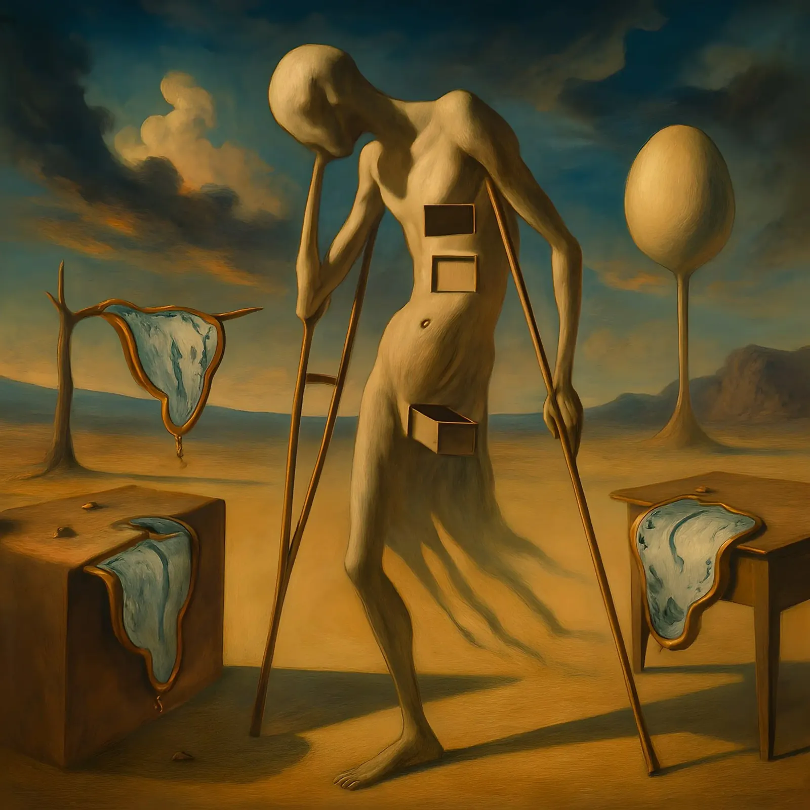Omaggio a Salvador Dalì poster con telaio in alluminio da 🎨 Point and Art