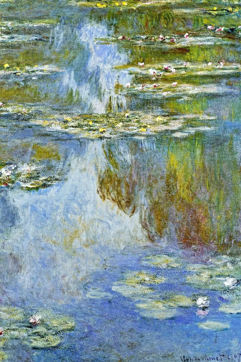 Claude Monet, Ninfee, W.1709 pellicola backlit da Venus Art