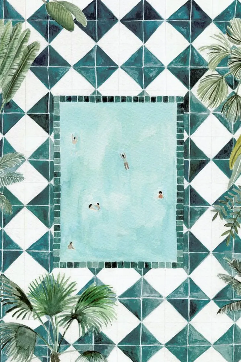 The Swimming Pool pellicola backlit da Isabelle Vandeplassche