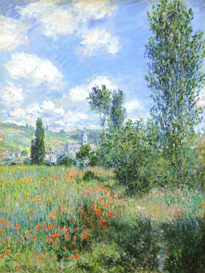 Claude Monet - Vue de Vétheuil, 1880 | hahnemühle de Venus Art
