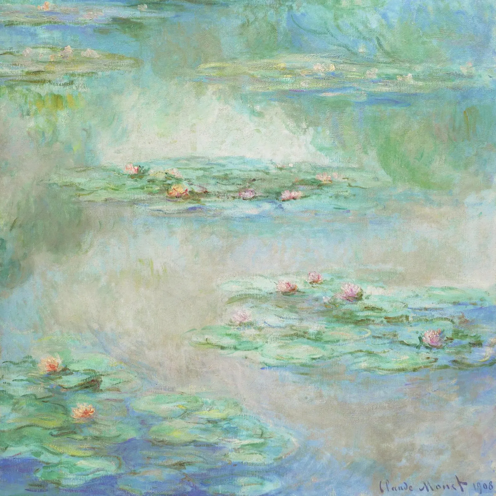 Le ninfee di Claude Monet (Nymphéas) pellicola backlit da Monet Art Prints