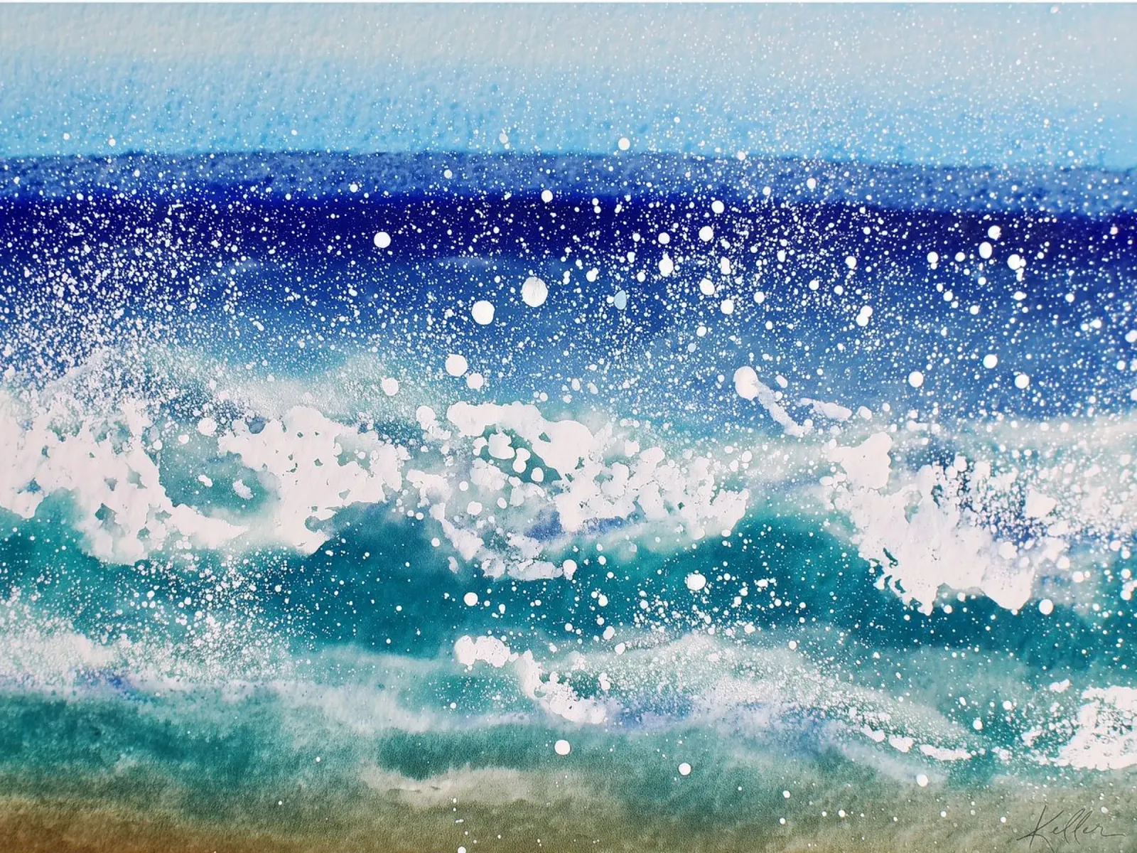 Crescita dei lupi di mare carta hahnemühle da Matthias Keller Studio