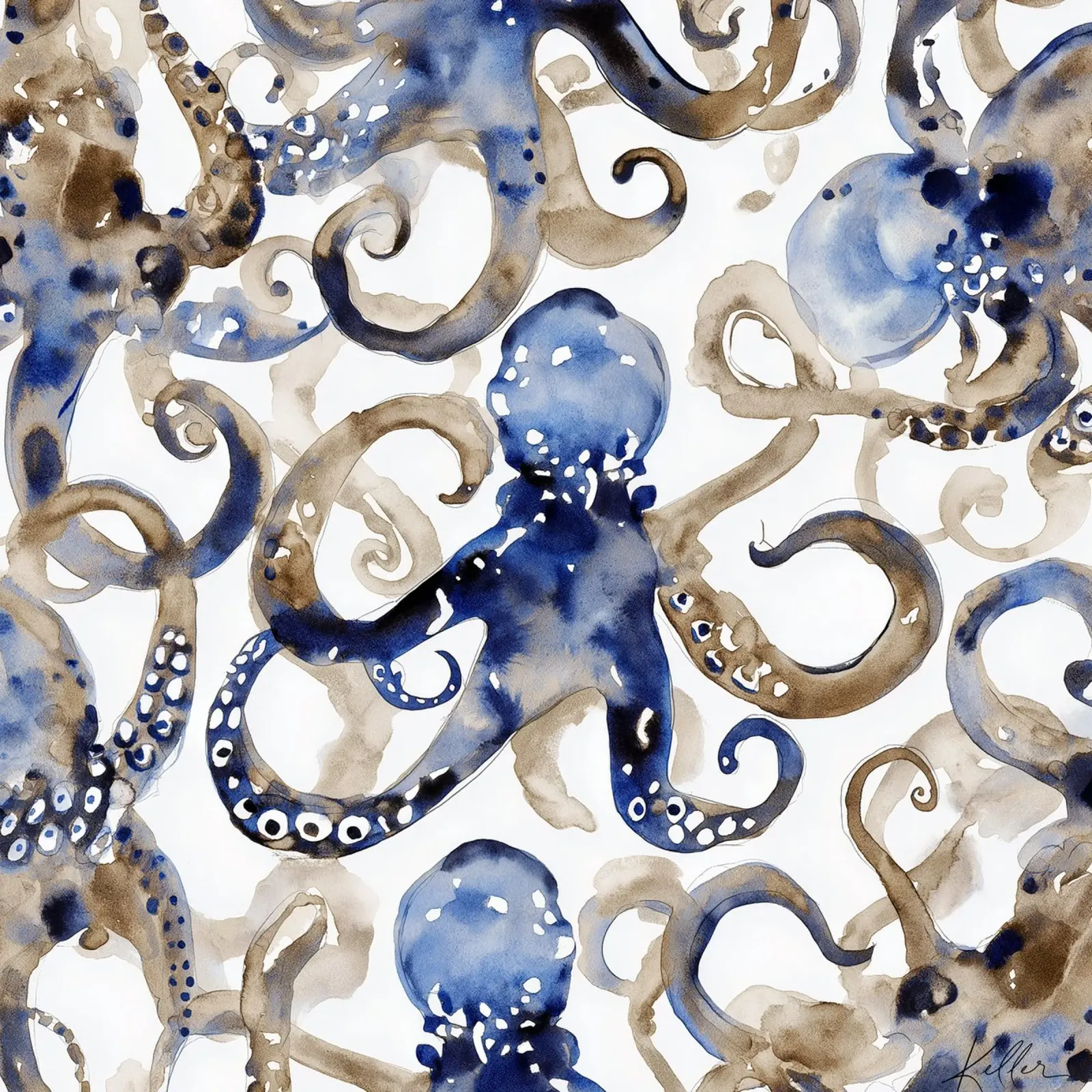 Marea di tentacoli carta hahnemühle da Matthias Keller Studio