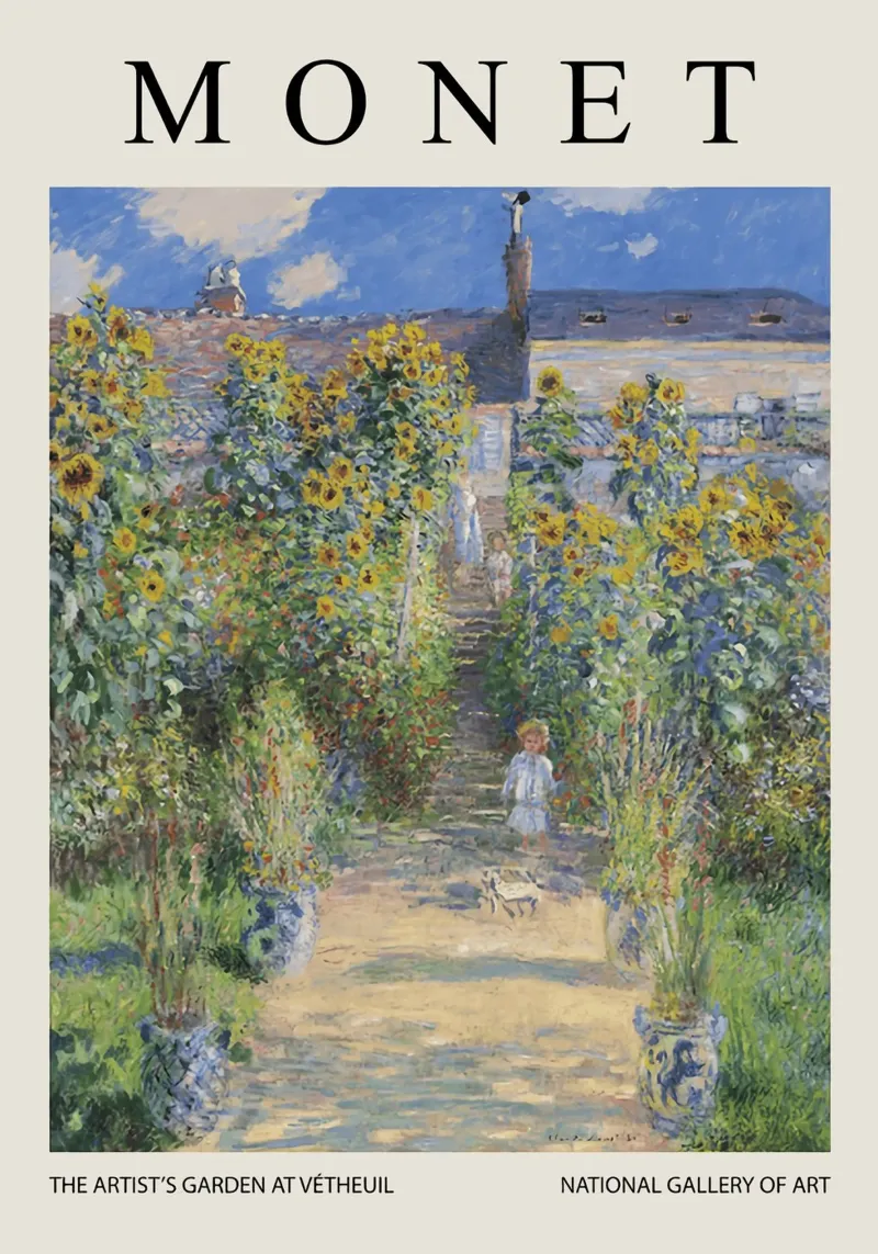 The Artists Garden At Vetheuil backlit film by Turner Kyle