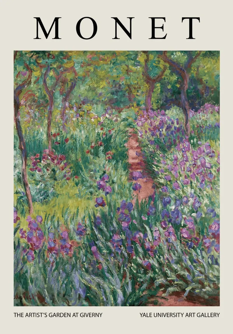 The Artists Garden At Giverny canvas by Turner Kyle