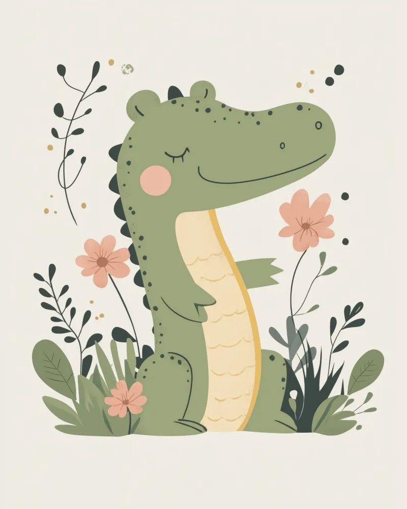 Cocodrilo caprichoso hahnemühle de Happy Littles