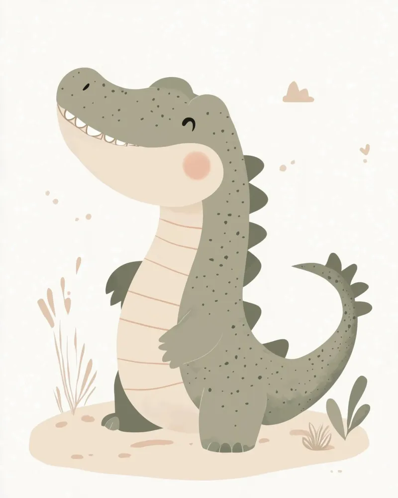Cocodrilo caprichoso hahnemühle de Happy Littles