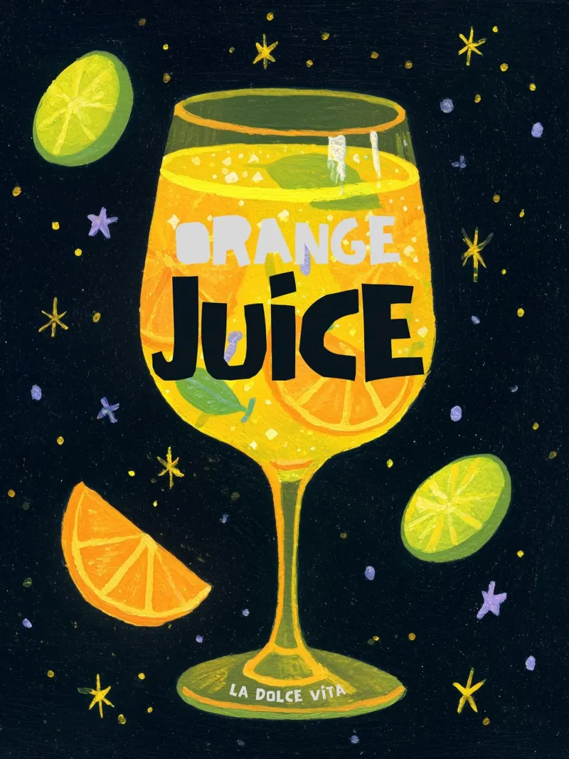 Succo d'arancia poster da Art Center