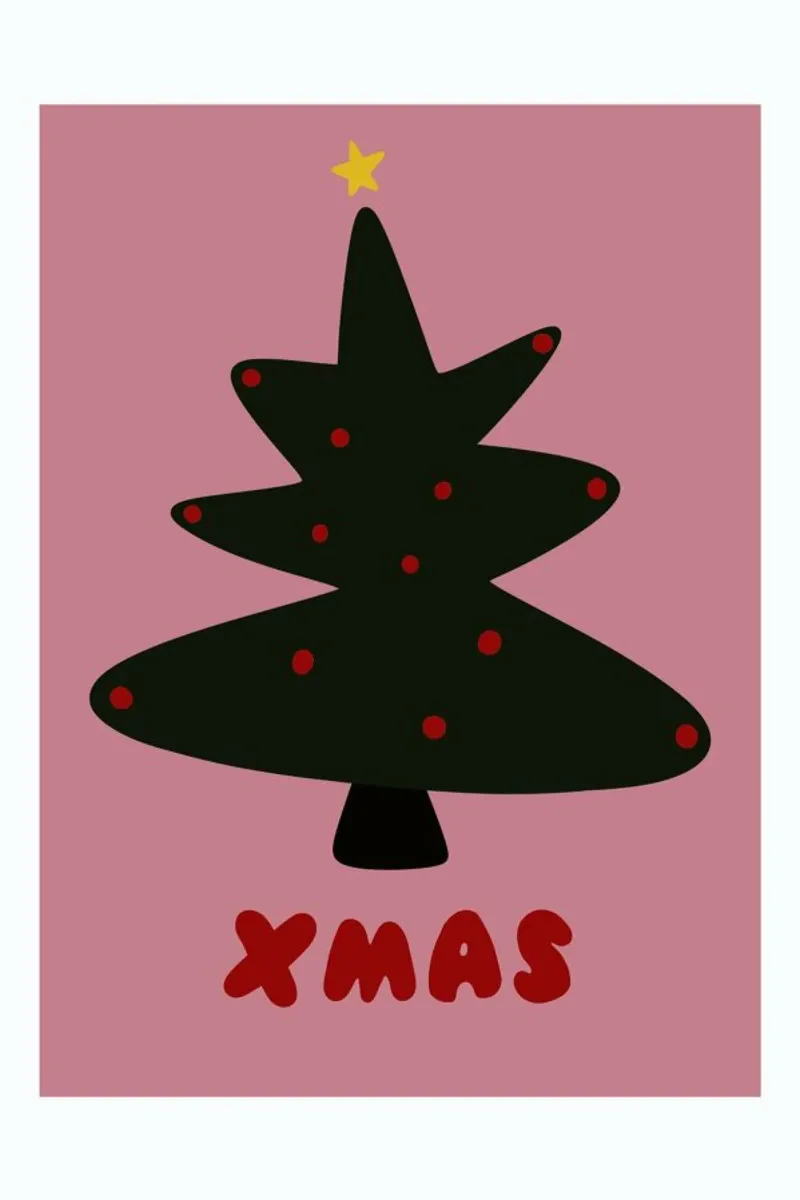 Xmas Tree carta hahnemühle da Mottos by Sinan Saydik