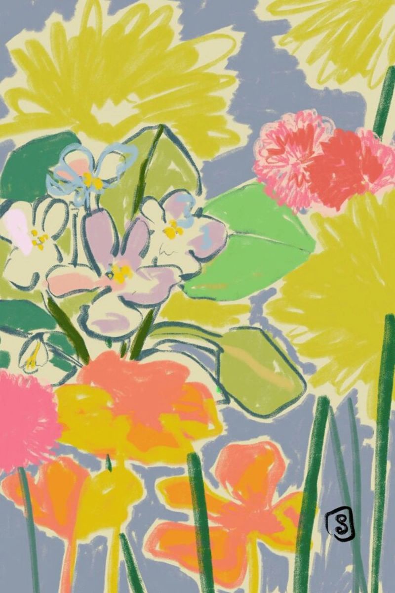 Morning Garden Poster von Sandra Poliakov