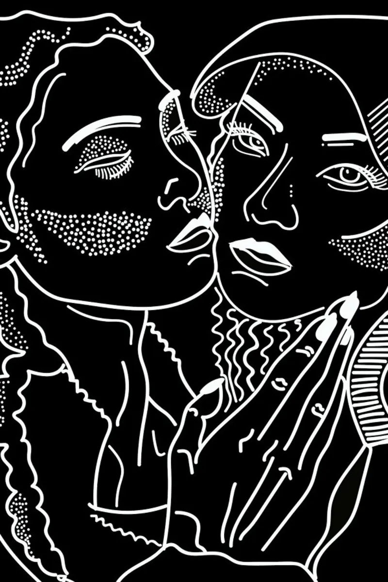 Goddess Black And White poster con telaio in plastica da Killin Studio