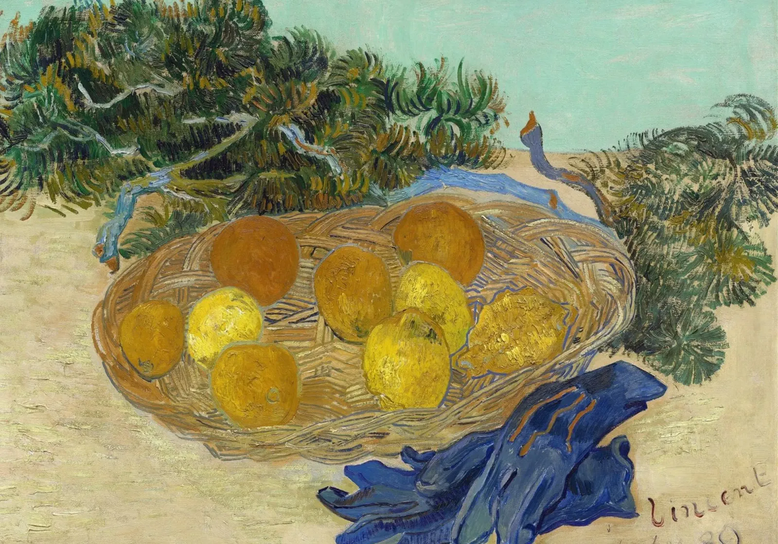 Van Gogh Stillleben Zitronen - Postimpressionistische Kunst Poster von ClubArt