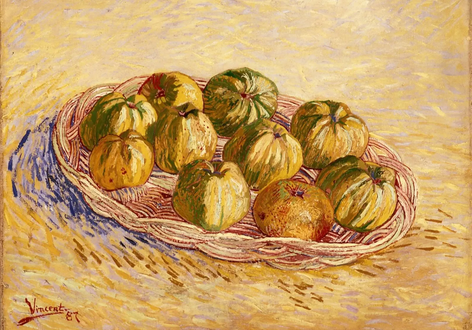 Van Gogh Nature morte Quinces - L'art post-impressionniste poster de ClubArt