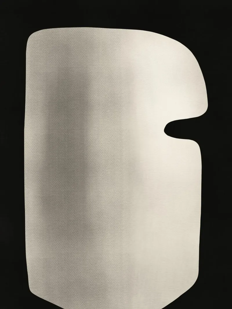 Negative space 05 canvas with Floater frame by Little Dean