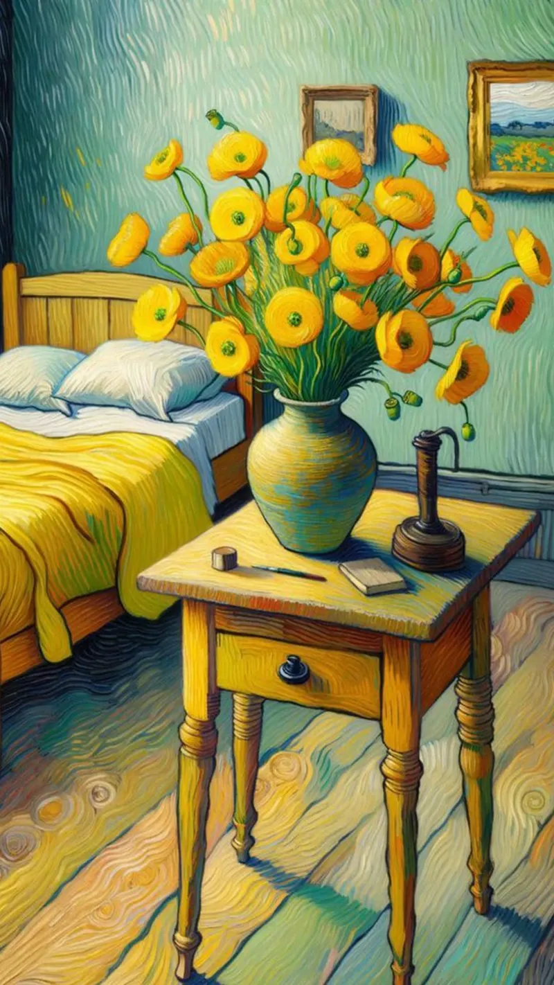 vaso di girasoli decorazione della stanza tela con Cornice a cassetta da cloud shop