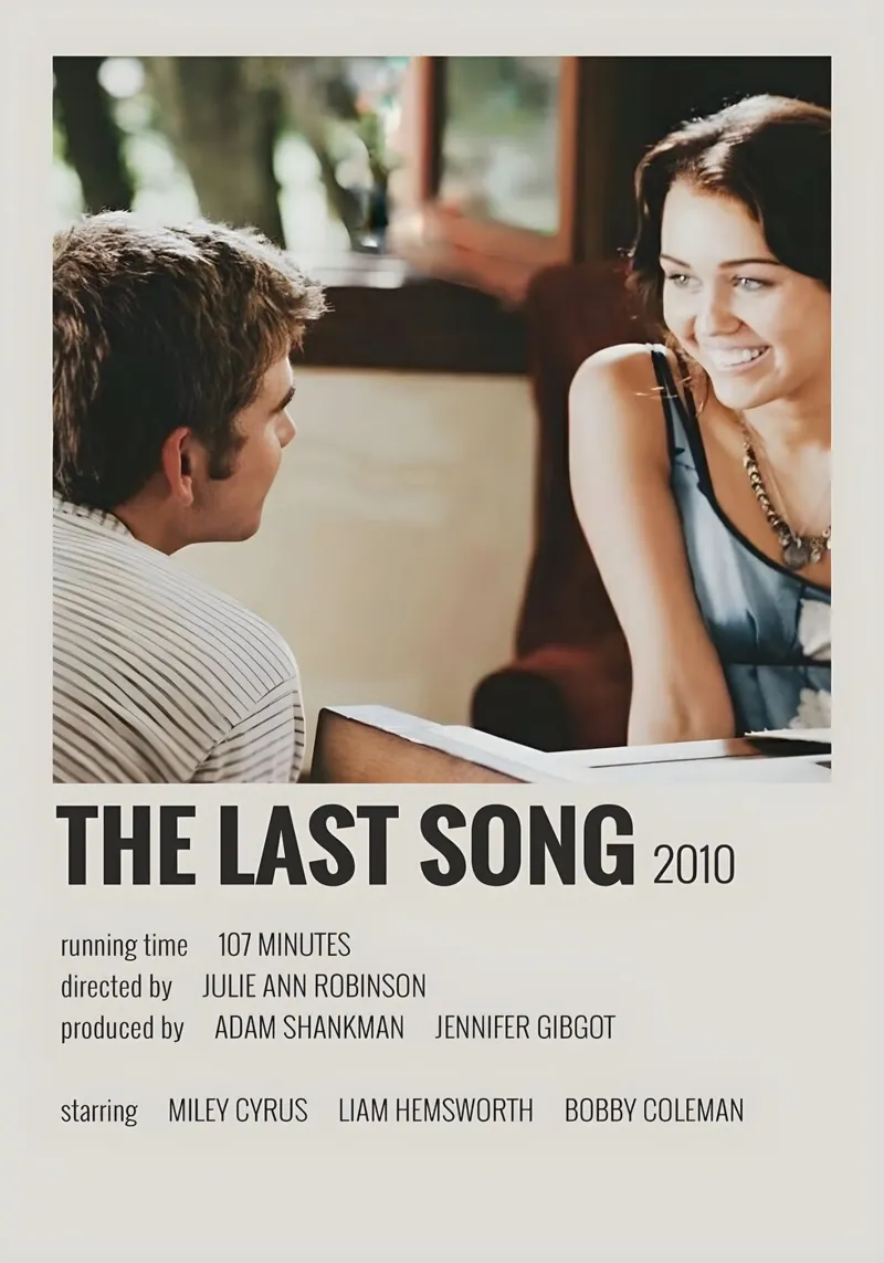 THE LAST SONG 2010 pellicola backlit da MVFminimalist