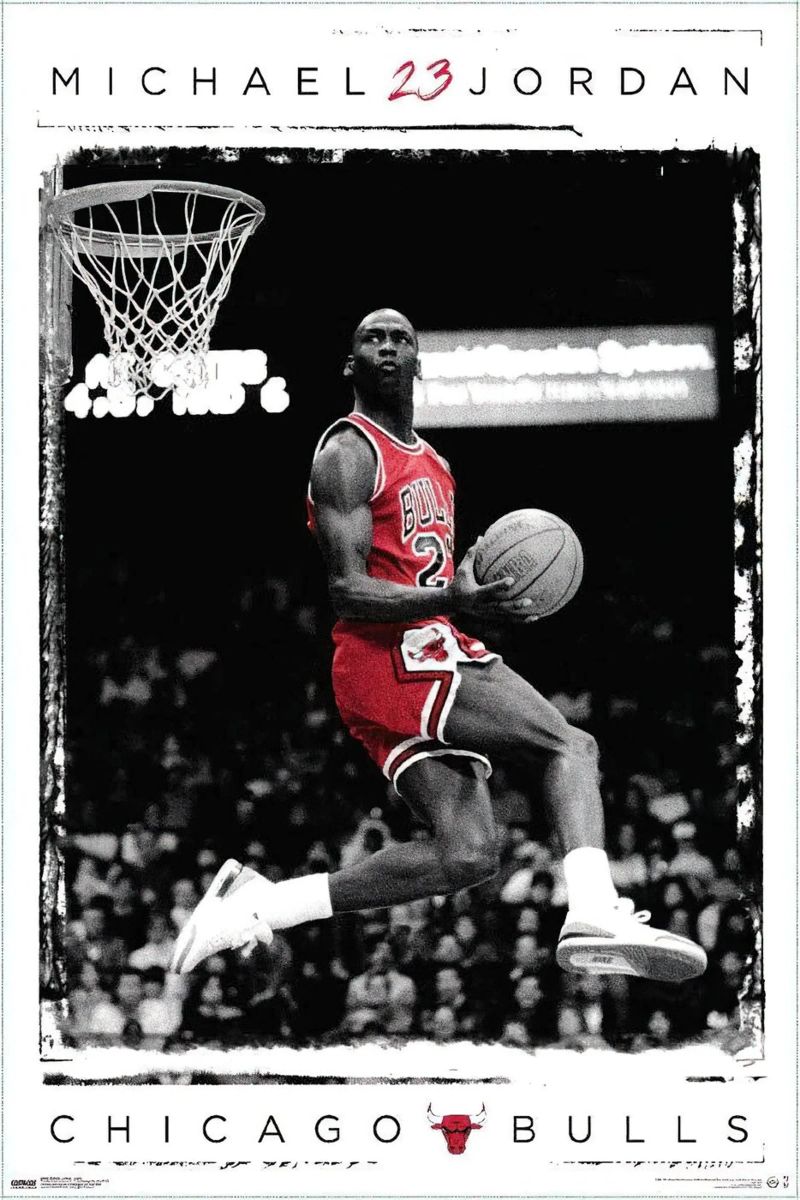 Michael Jordan che fa il dungeon pellicola backlit da maryde shop