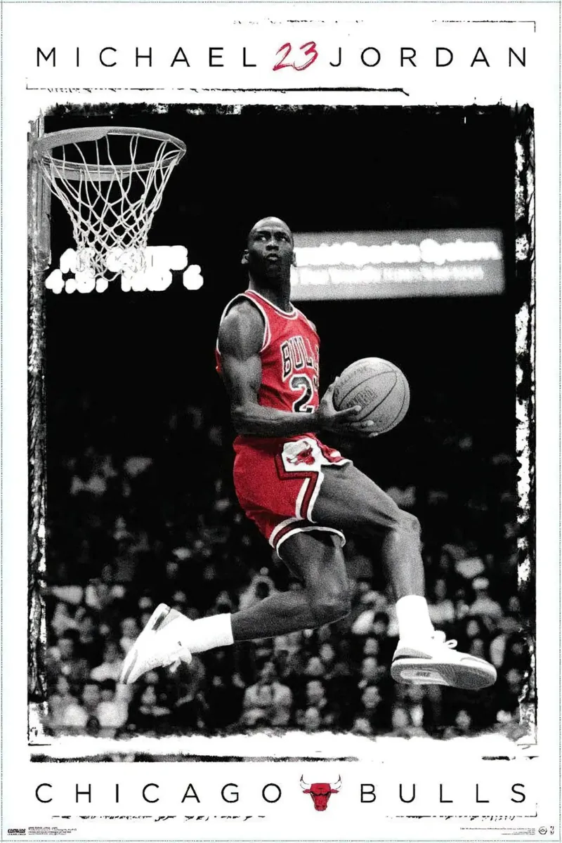 Michael Jordan che fa il dungeon pellicola backlit da maryde shop