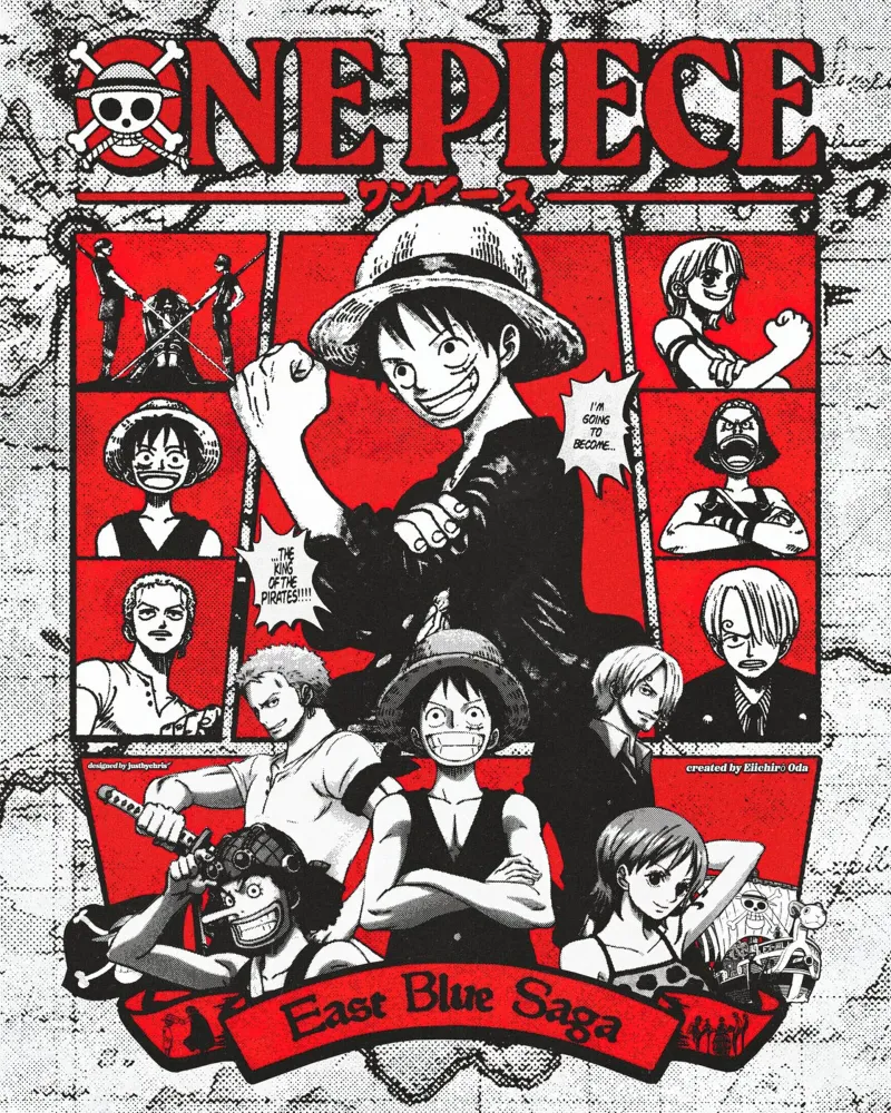 One Piece East Blue Saga hahnemühle by harris shop