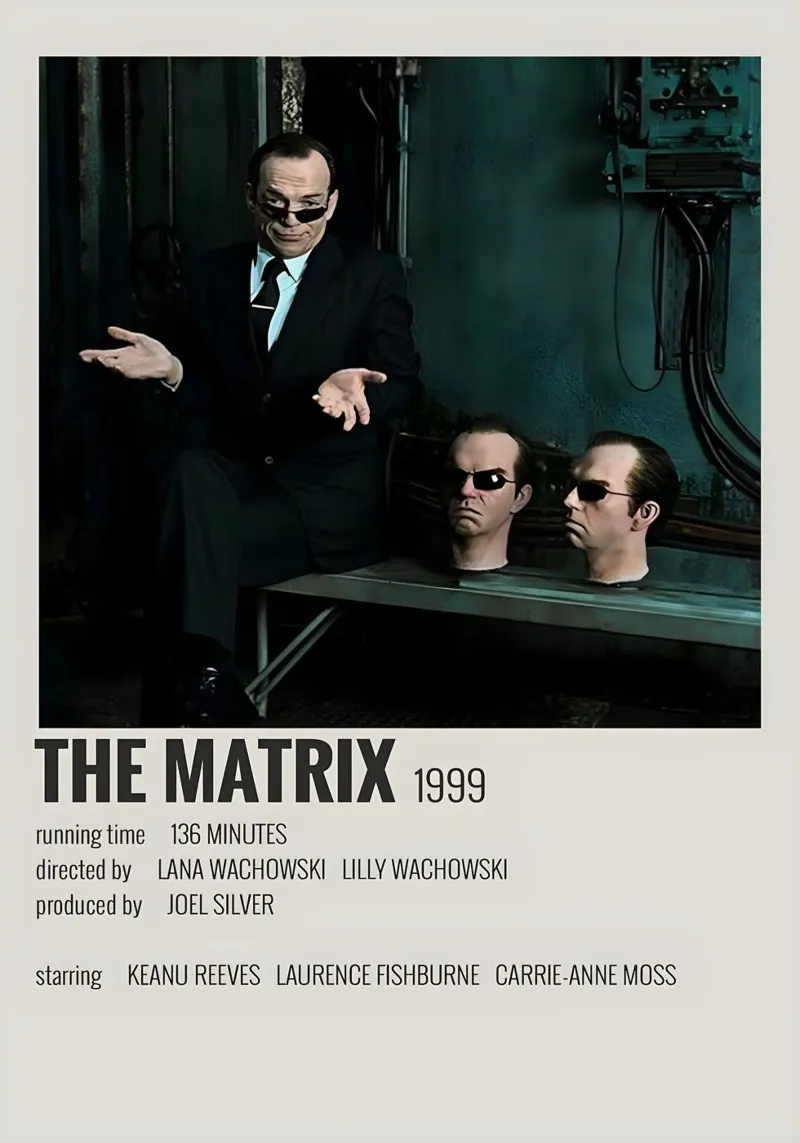 THE MATRIX 1999 carta hahnemühle da MVFminimalist