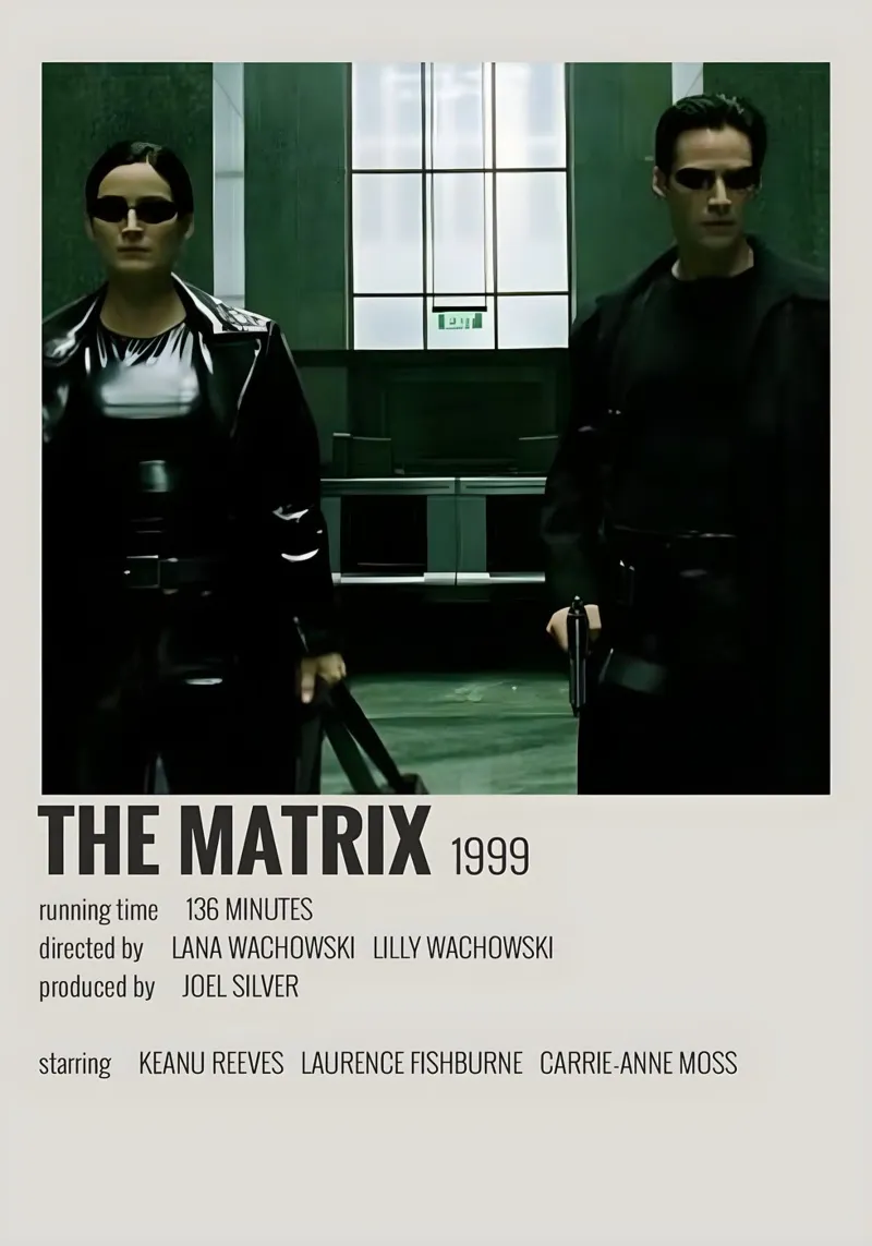 THE MATRIX 1999 alluminio dibond da MVFminimalist
