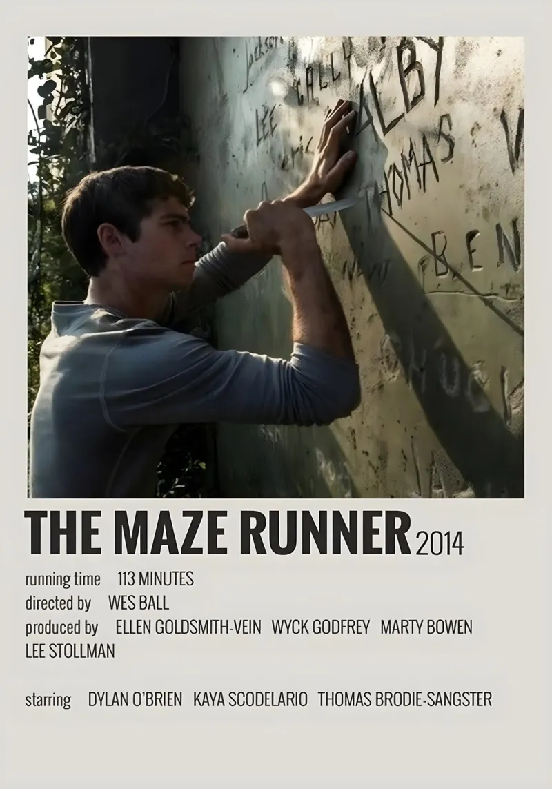 THE MAZE RUNNER 2014 pellicola backlit da MVFminimalist