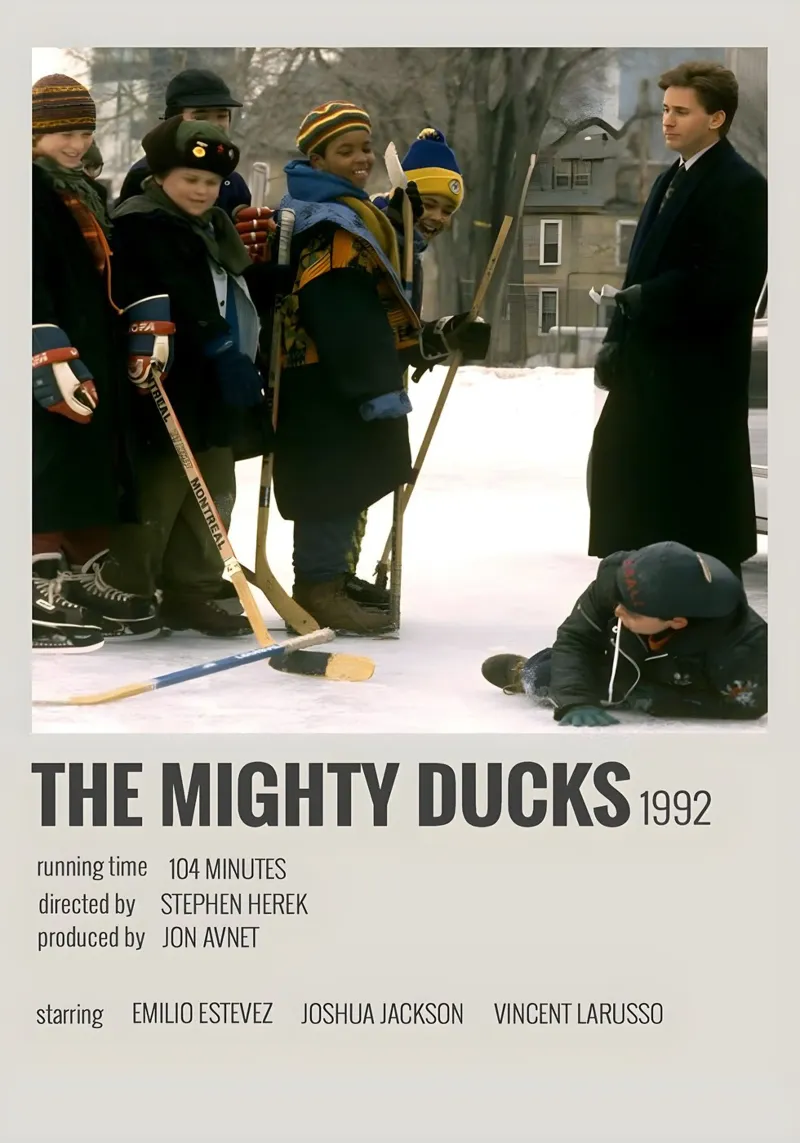 THE MIGHTY DUCKS 1992 pellicola backlit da MVFminimalist
