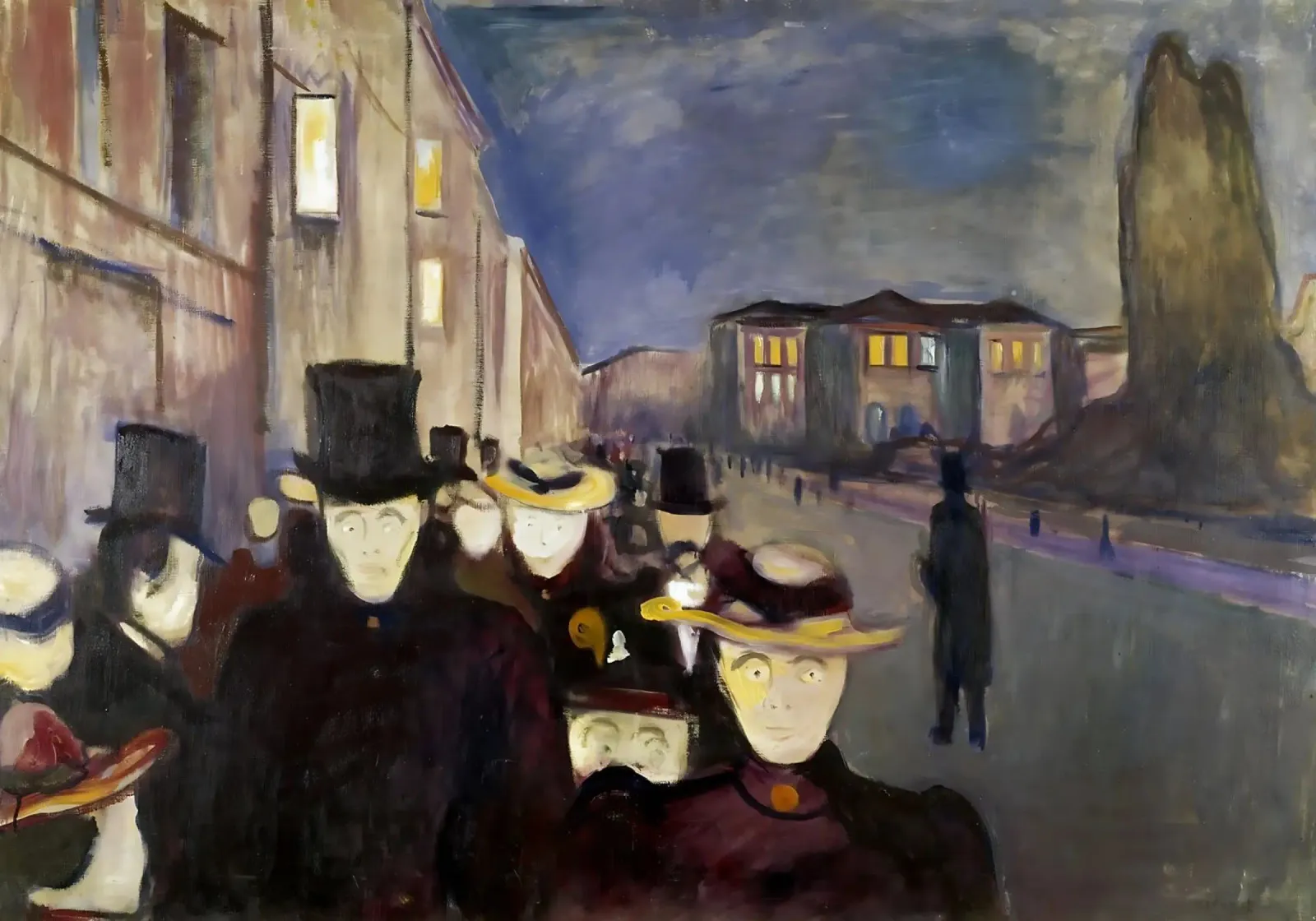 Sera in via Karl Johan di Edvard Munch alluminio dibond da kaitlinparkershop