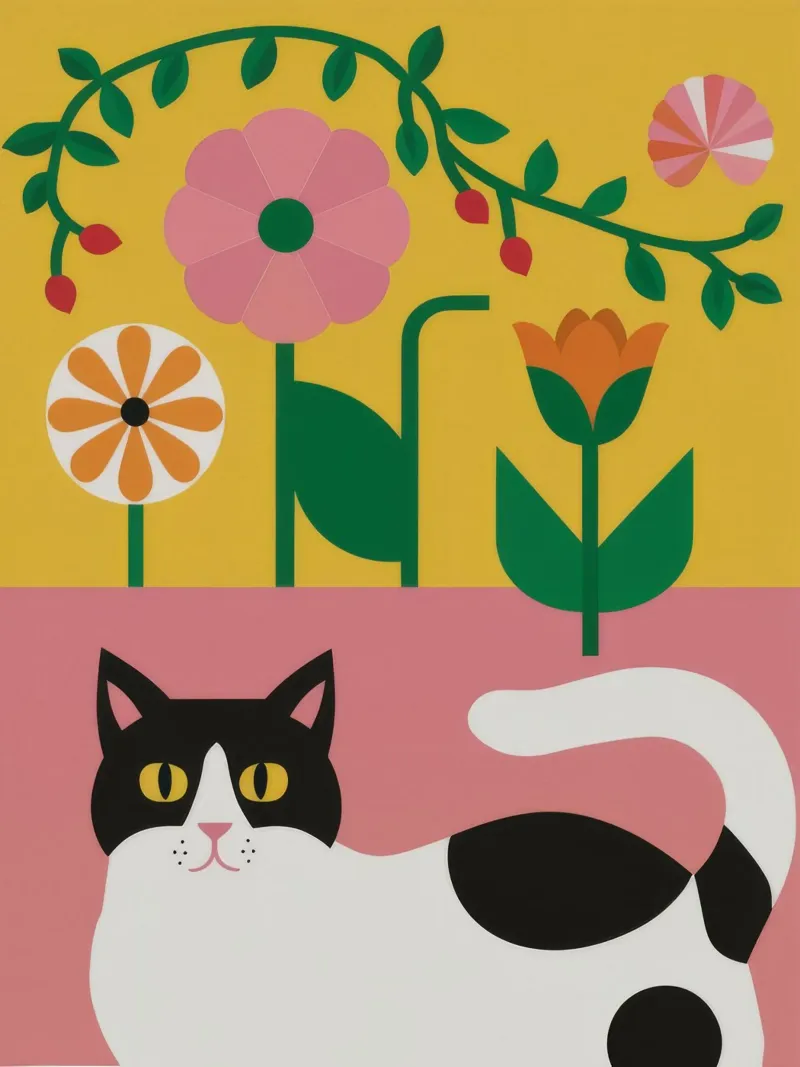 Black and White Cat Duo forex plate by FadeAura