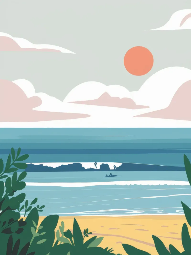 Serene Ocean View canvas by Muse Artworks